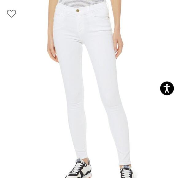 FRAME Denim - FRAME Le Skinny de Jeanne Skinny Leg Jeans in Blanc $184 Style COL403 Size 30